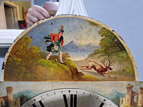 Antique grandfather clock dial - antique,
