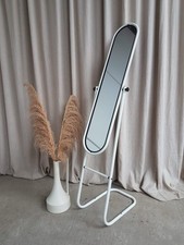 Vtg Mid Century Floor Standing Cheval Mirror Scandi Danish Retro R871