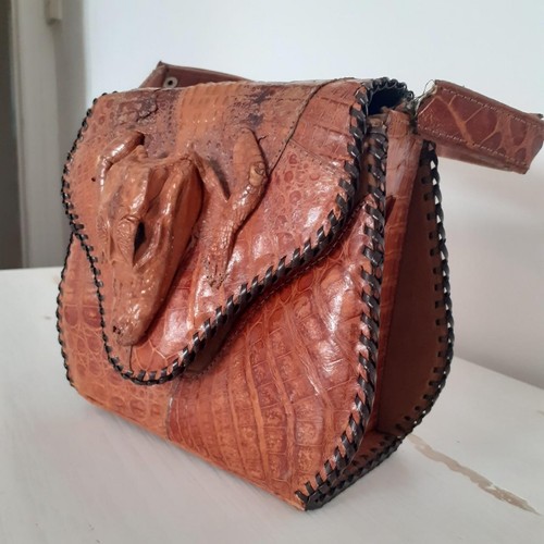Vintage crocodile bag - vintage, made
