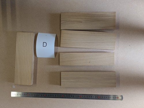 Oak hardwood timber offcuts - hardwood, 5