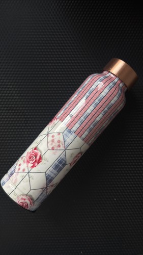 Print pure copper - water, bottle