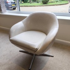 Vintage Danish Swivel Bucket Chair 1970s 70s Mid Century Retro Egg Seat