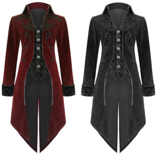 Men tailcoat jacket maroon - jacket,