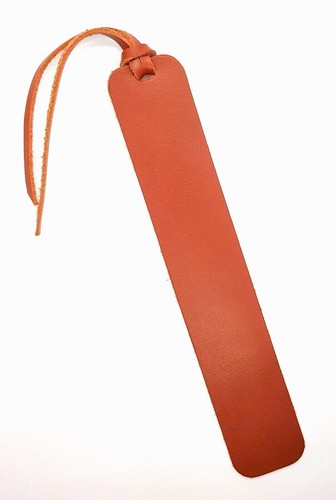 Leather bookmark smooth dark