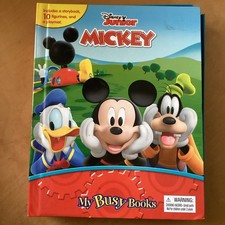Disney My Busy Books Mickey Picture Book with 10 Figures Toy Set, Shop Return,