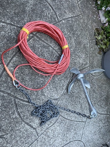 2kg grapnel boat anchor kit - 3.2kg,