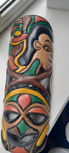 African carved mask - african,