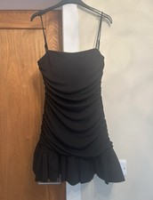 Zara Black Ruched Structured