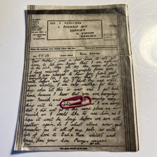 WW2 Airgraph Letter Original 1942 P Runciman To his Mother in County Durham 