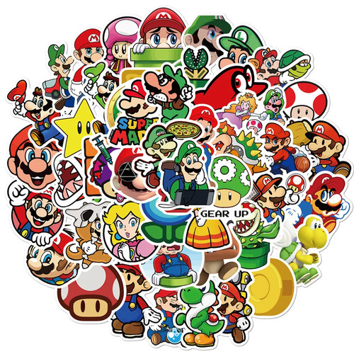 Super mario stickers vinyl - mario,