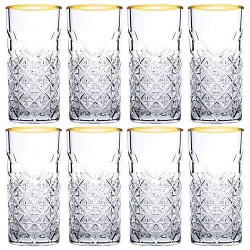 Timeless gold rim highball - gold,