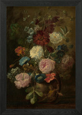 Floral Still Life with Cherub