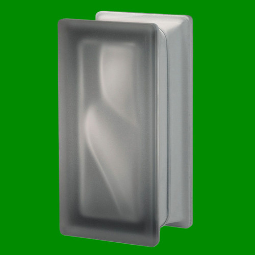 Black satin glass half - black,
