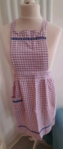 Vintage handmade lilac gingham - lilac,