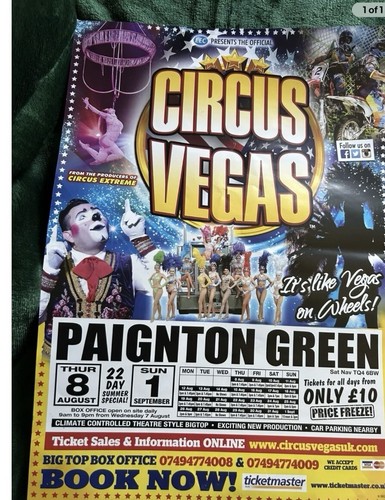 Large circus vegas poster - large,