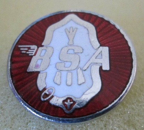 Bsa vintage enamel badge made - enamel,