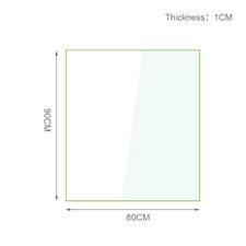 700mm to 1200mm Toughened Safety Glass 10mm Glass Balustrade Panels Various Size