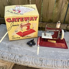 Antique 1940 American Gateway Junior Model No.1 Child's Red Toy Sewing Machine