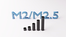 M2/M2.5 Black Plastic Spacers Standoff Washer Nylon 3mm-20mm Choice of Quantity.