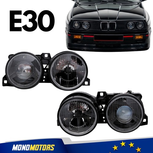 Black headlight assembly set - black,