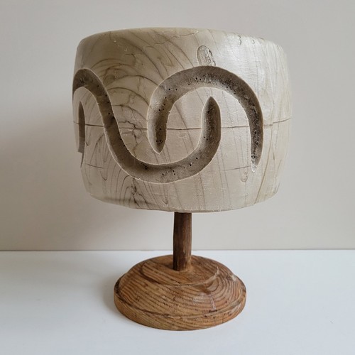 Pillbox millinery hat block - pillbox,