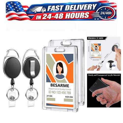 Pack retractable badge reel - 2,