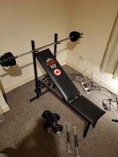 Weight bench and weights York