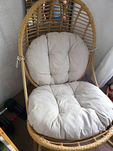 Rattan wicker egg - egg, accent