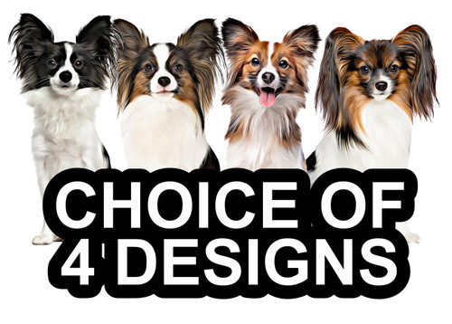 Papillon self adhesive dog - self,