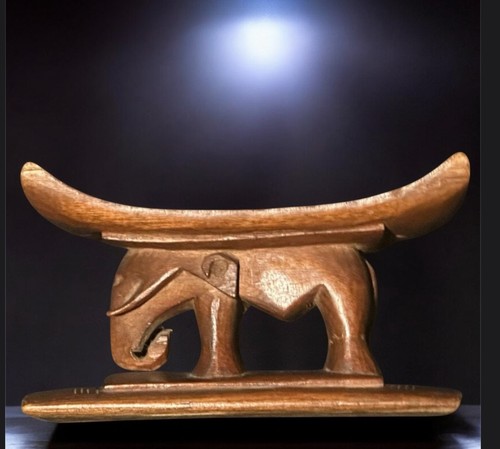 African wood carved ashanti - wood,
