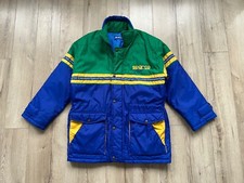 Mens Vintage 1990s Sparco Cup Racing Formula 1 Jacket Coat Green Blue Size L