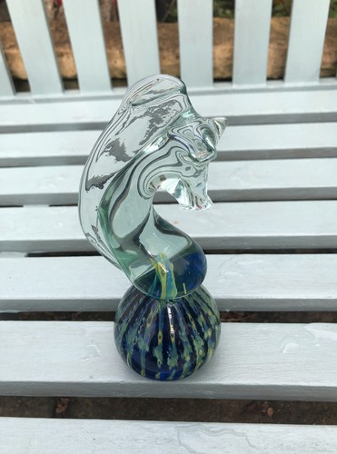 Vintage mdina art glass sea - art,