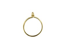 9ct Yellow Gold Half Sovereign Plain Pendant Mount 9ct Gold Coin Mount