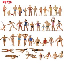 40pcs Different HO Gauge 1:87 Swimming People Figures Swimmers P8720