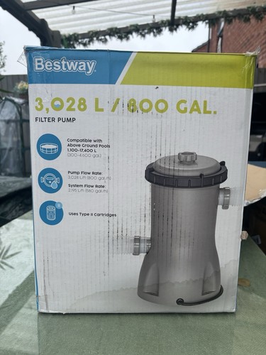 Bestway 800gal pool pump - 800gal,