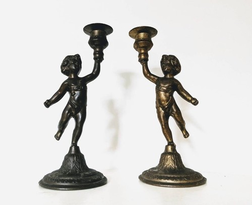 Vintage brass cherub - vintage,