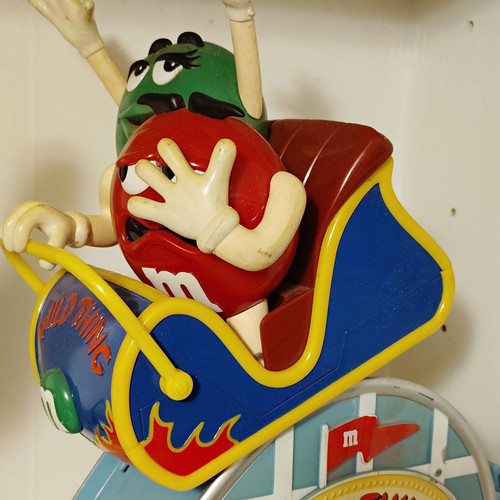 Red green character - m&m's,