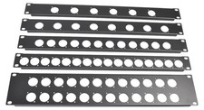 Patch Panel Fits D Type XLR- Jack Connectors- Select For 6,8,12,16 or 24 Sockets