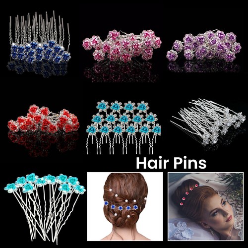 Rose flower design - hair, pins