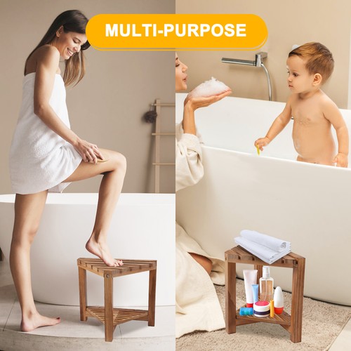 Wooden shower stool - shower,