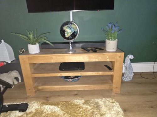 Oak stand with shelves - oak,