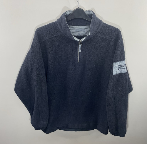 Musto zip navy fleece - fleece, mens