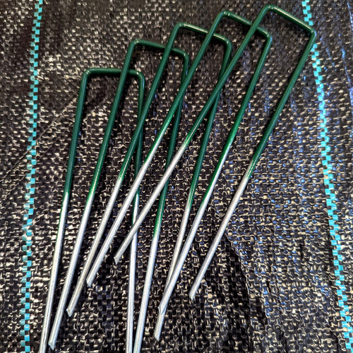 Weed membrane pins galvanised - weed,