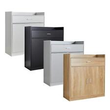 Shoe Storage Cabinet Cupboard  2 Door Hallway Organiser Compact Space Saver