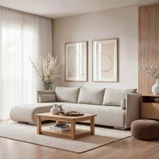 Corner Sofa Bed NESSA Reversible Chaise Lounge, Storage DAKO®