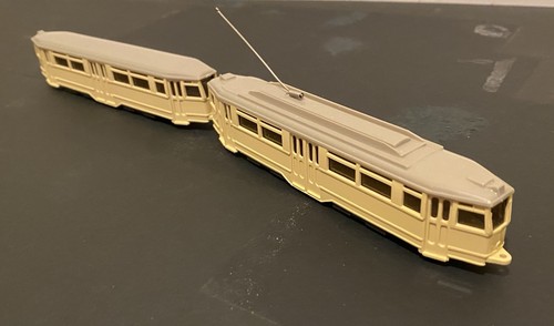 Wiking model tram - model, trailer