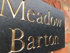 LARGE QUALITY natural Surface Slate House signs Approx 16" x 8" (400mm x 200mm)