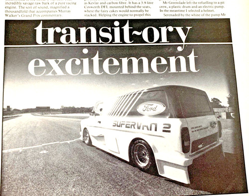 Ford supervan cosworth - v8,