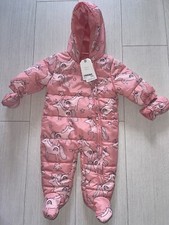 NEXT baby girl snowsuit pramsuit 3-6 months bnwt