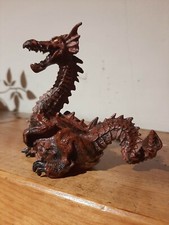 Vintage 1999 PAPO Red Flame Dragon 4" Collectible ,Missing a flame